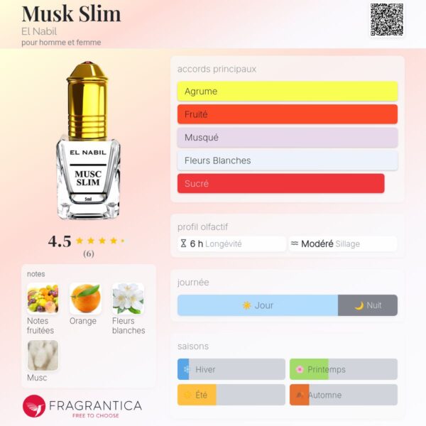 Alternative view of Musc Slim Extrait de parfum Roll on El Nabil