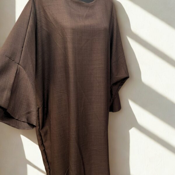 Abaya Femme Tissu Chiné – Coupe Papillon (Faracha)