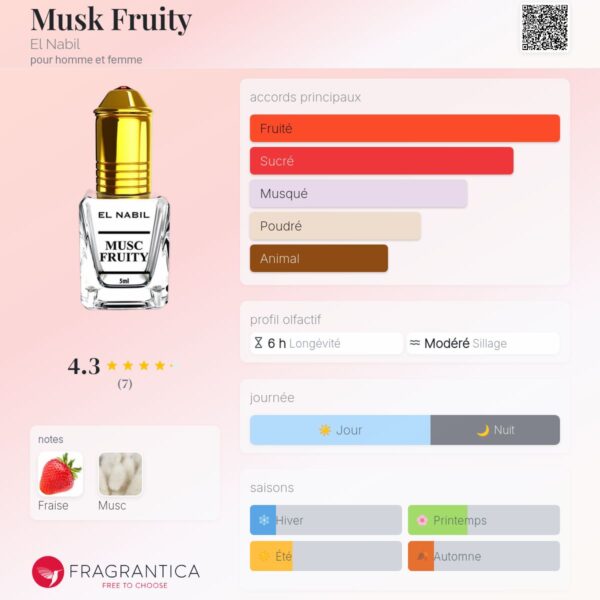 Alternative view of Musc Fruity El Nabil 5ml